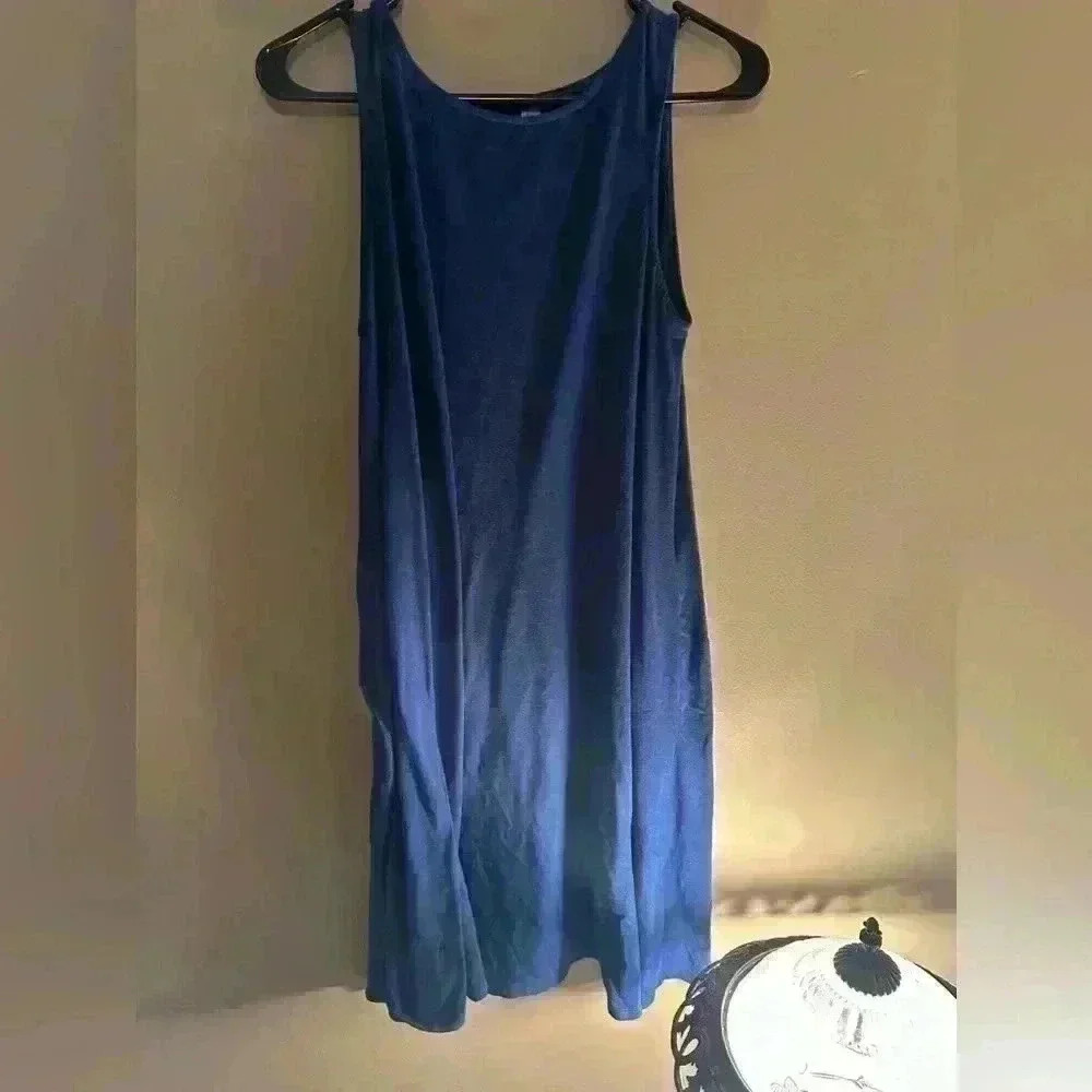 Zenana Premium Blue Baby Doll Dress Size Medium
